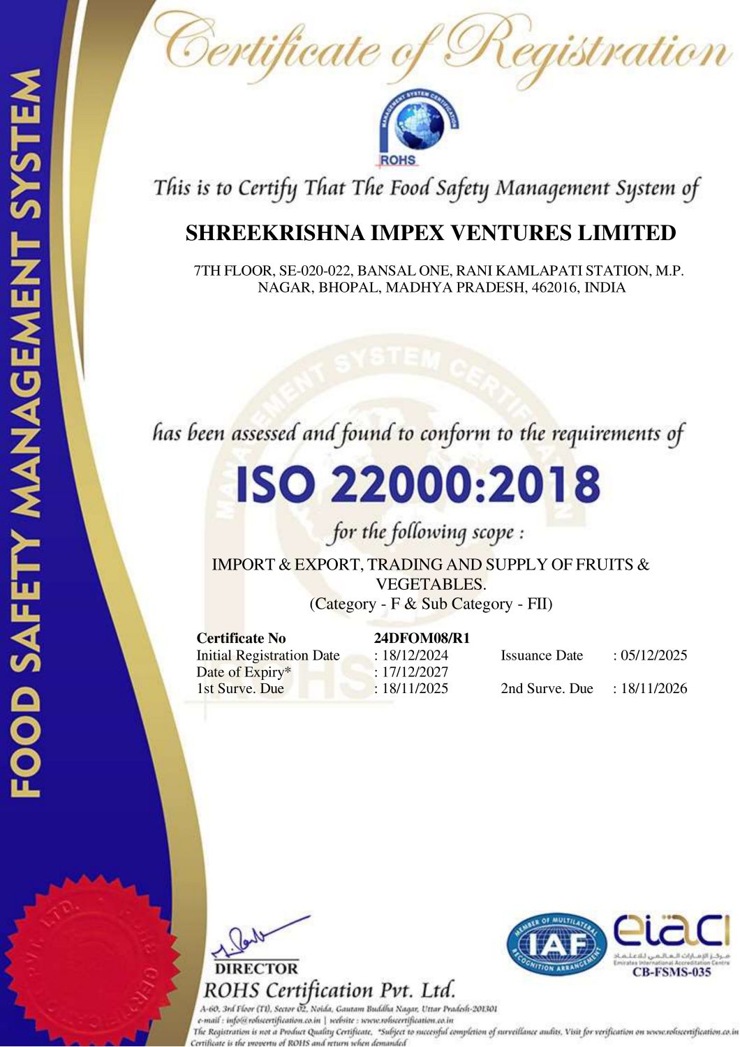 ISO 22000:2018