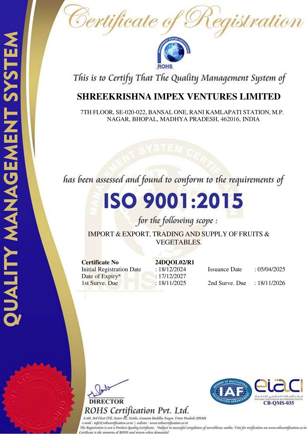 ISO 9001:2015
